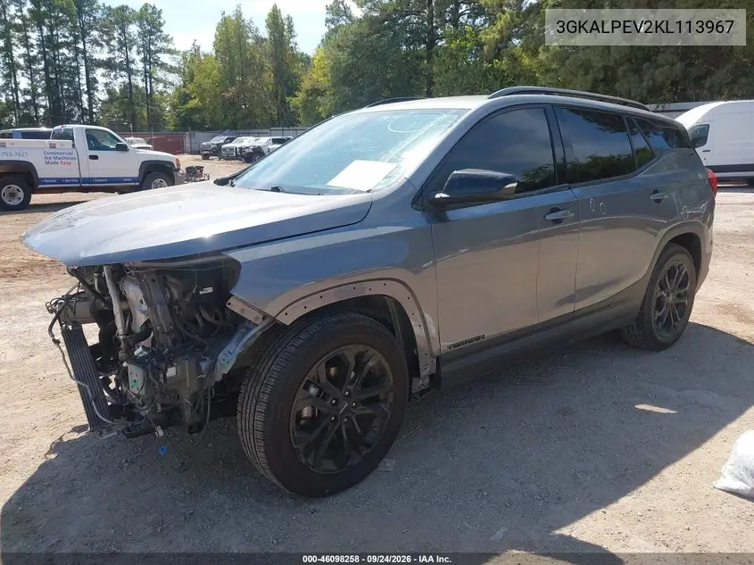 2019 GMC TERRAIN VIN 3GKALPEV2KL113967 — фото 2