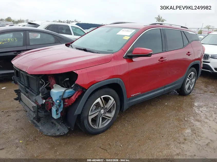 2019 GMC TERRAIN VIN 3GKALPEV9KL249982 — фото 2