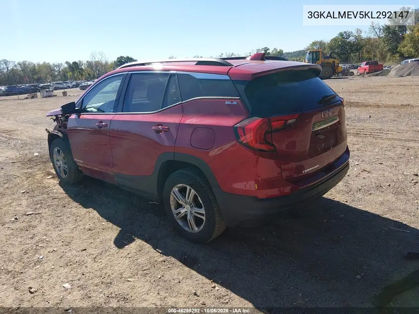 2019 GMC TERRAIN VIN 3GKALMEV5KL292147 — фото 3
