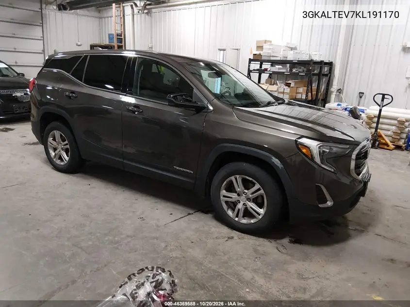 GMC TERRAIN 2019, VIN 3GKALTEV7KL191170