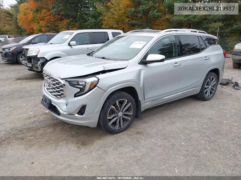 2019 GMC TERRAIN VIN 3GKALXEX2KL319937 — фото 2