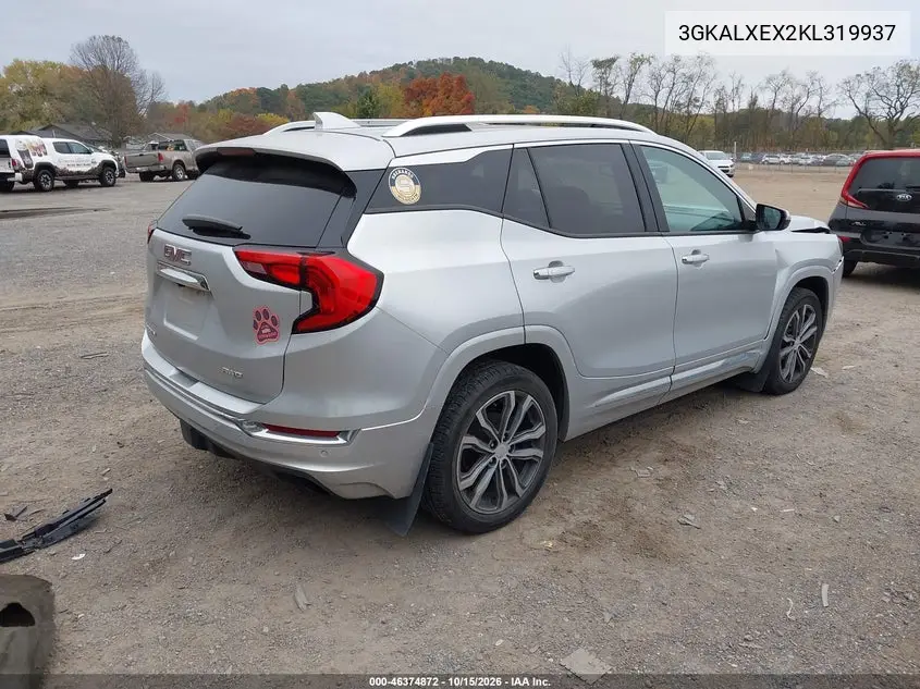 2019 GMC TERRAIN VIN 3GKALXEX2KL319937 — фото 4