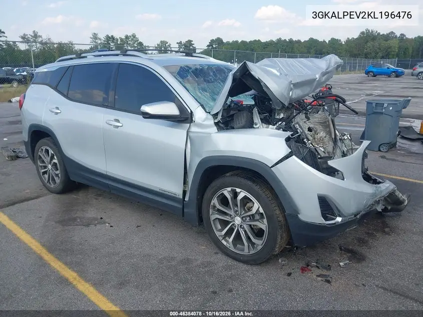 2019 GMC TERRAIN VIN 3GKALPEV2KL196476 — фото 2