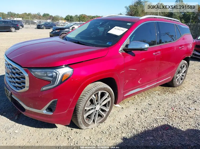 2019 GMC TERRAIN VIN 3GKALXEX5KL291583 — фото 2