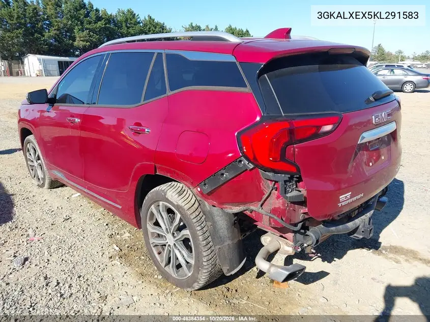 2019 GMC TERRAIN VIN 3GKALXEX5KL291583 — фото 3