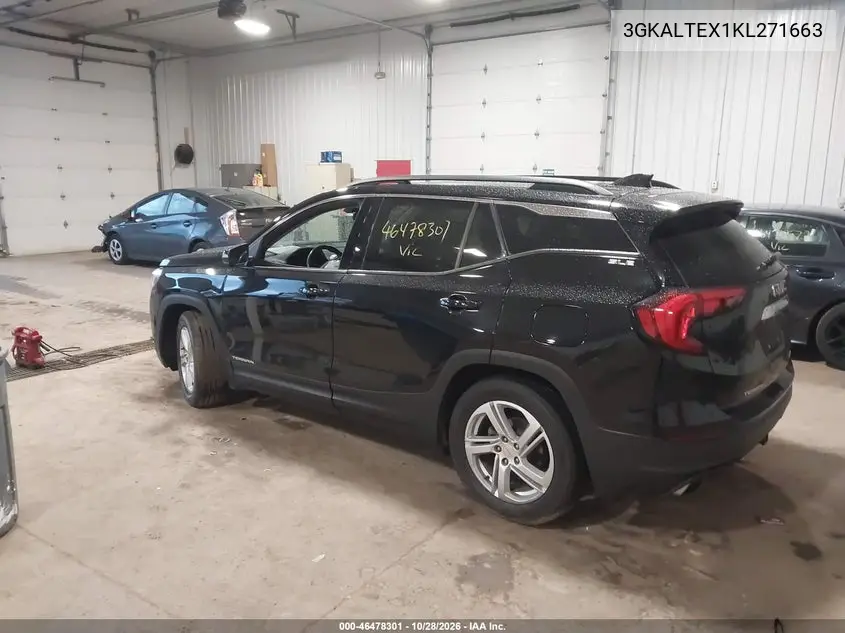 2019 GMC TERRAIN VIN 3GKALTEX1KL271663 — фото 3