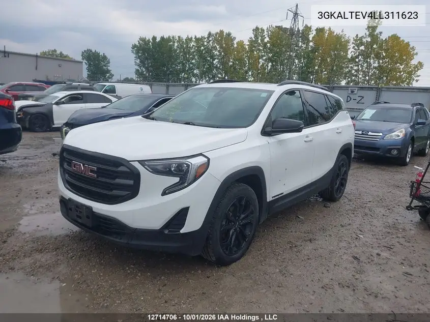 2020 GMC TERRAIN VIN 3GKALTEV4LL311623 — фото 2