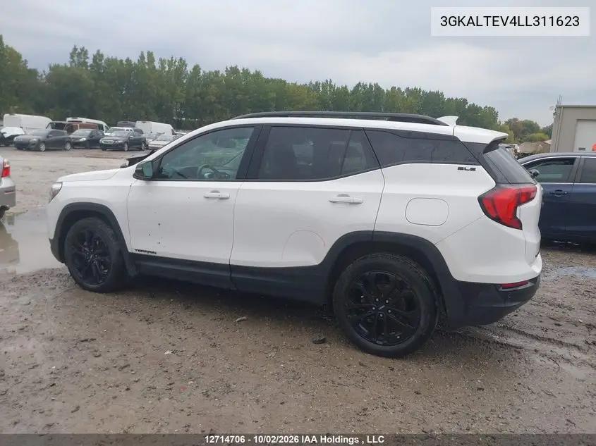 2020 GMC TERRAIN VIN 3GKALTEV4LL311623 — фото 3