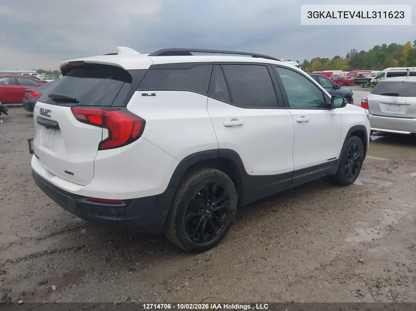 2020 GMC TERRAIN VIN 3GKALTEV4LL311623 — фото 4