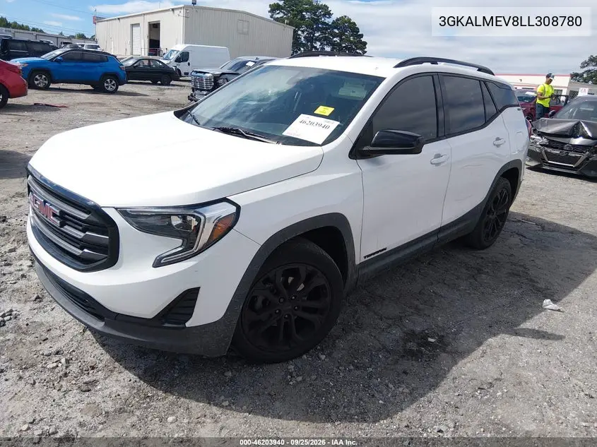 2020 GMC TERRAIN VIN 3GKALMEV8LL308780 — фото 2