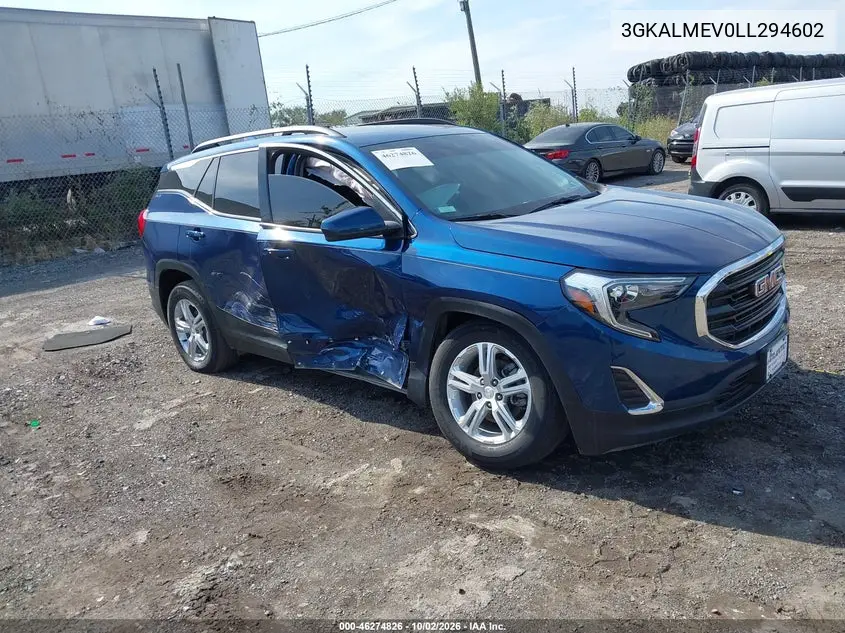 GMC TERRAIN 2020, VIN 3GKALMEV0LL294602