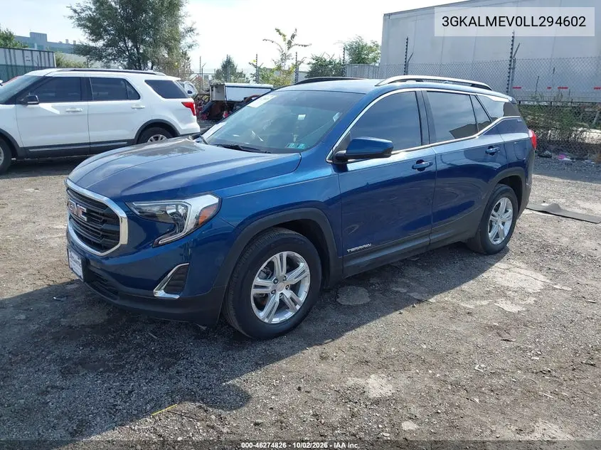 2020 GMC TERRAIN VIN 3GKALMEV0LL294602 — фото 2