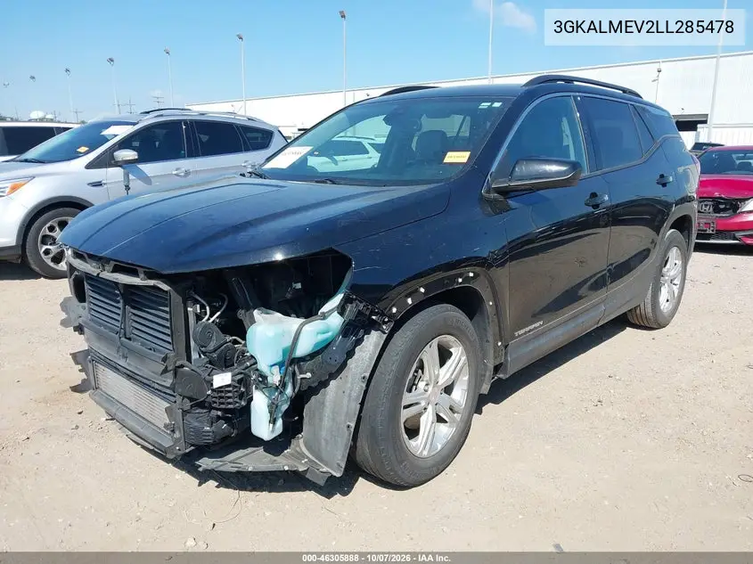 2020 GMC TERRAIN VIN 3GKALMEV2LL285478 — фото 2
