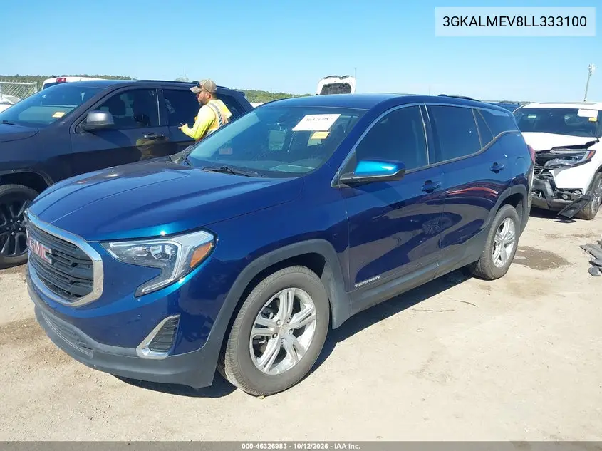 2020 GMC TERRAIN VIN 3GKALMEV8LL333100 — фото 2