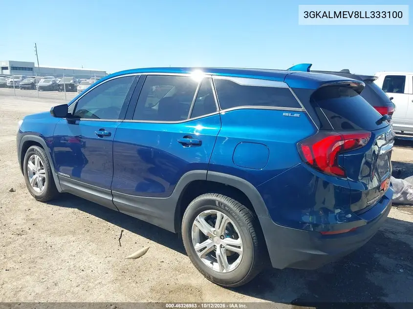 2020 GMC TERRAIN VIN 3GKALMEV8LL333100 — фото 3