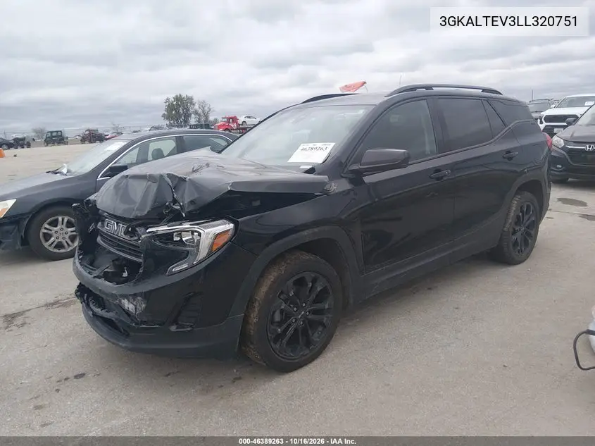 2020 GMC TERRAIN VIN 3GKALTEV3LL320751 — фото 2