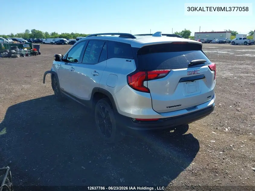 2021 GMC TERRAIN VIN 3GKALTEV8ML377058 — фото 3