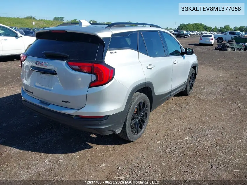 2021 GMC TERRAIN VIN 3GKALTEV8ML377058 — фото 4