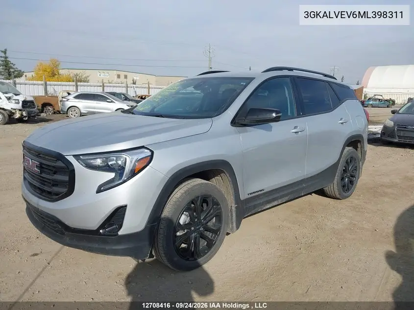 2021 GMC TERRAIN VIN 3GKALVEV6ML398311 — фото 2