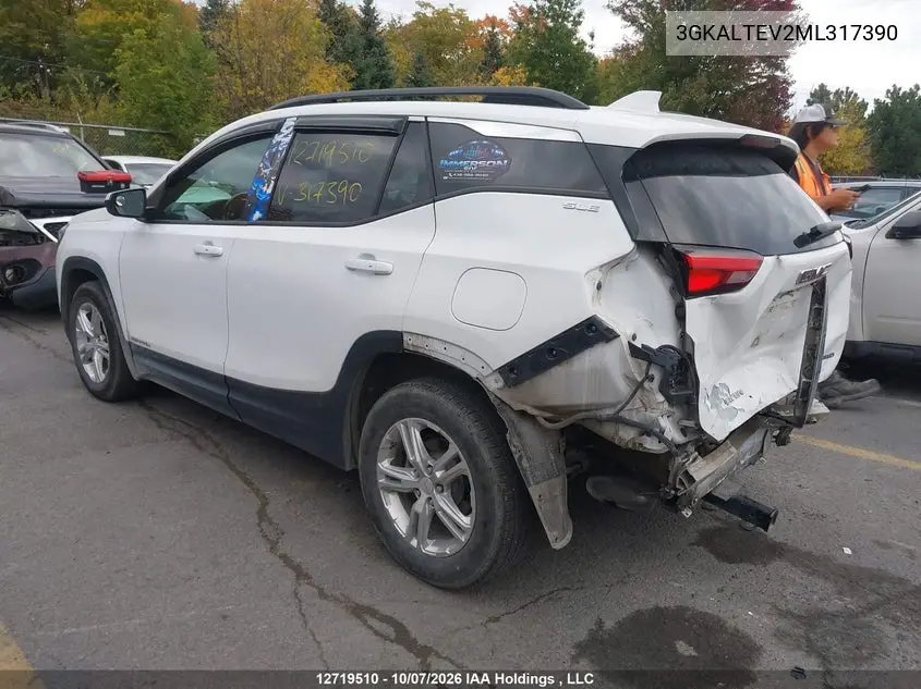 2021 GMC TERRAIN VIN 3GKALTEV2ML317390 — фото 3