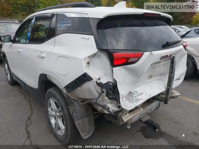2021 GMC TERRAIN VIN 3GKALTEV2ML317390 — фото 6