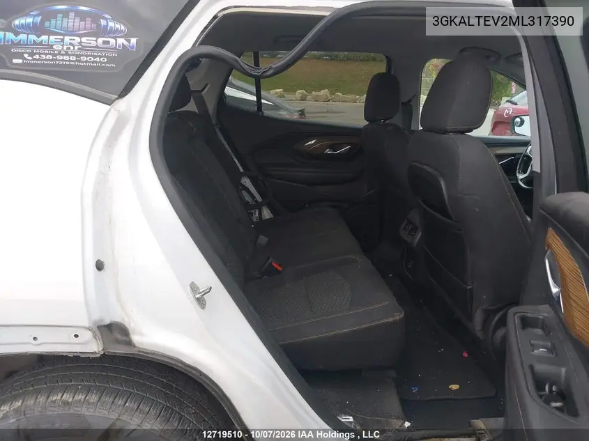 2021 GMC TERRAIN VIN 3GKALTEV2ML317390 — фото 8
