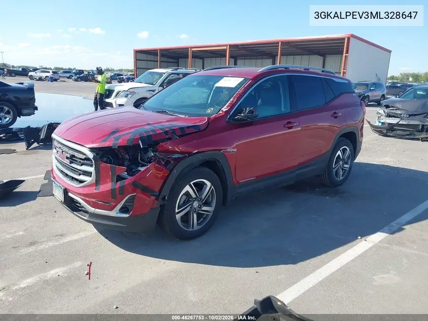 2021 GMC TERRAIN VIN 3GKALPEV3ML328647 — фото 2