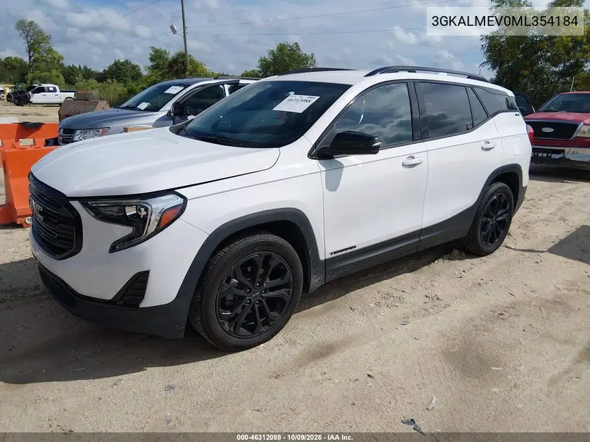 2021 GMC TERRAIN VIN 3GKALMEV0ML354184 — фото 2