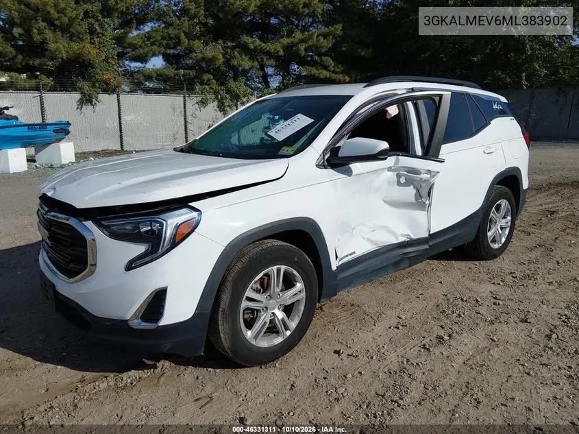 2021 GMC TERRAIN VIN 3GKALMEV6ML383902 — фото 2