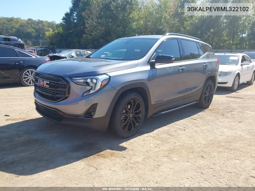2021 GMC TERRAIN VIN 3GKALPEV8ML322102 — фото 2
