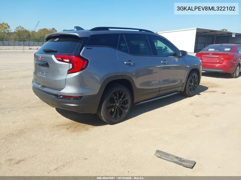 2021 GMC TERRAIN VIN 3GKALPEV8ML322102 — фото 4
