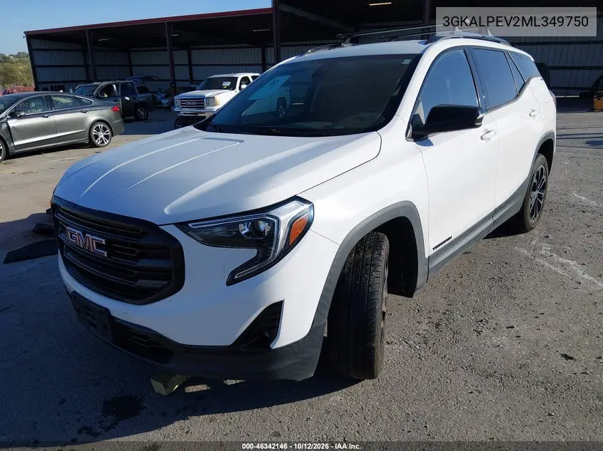 2021 GMC TERRAIN VIN 3GKALPEV2ML349750 — фото 2