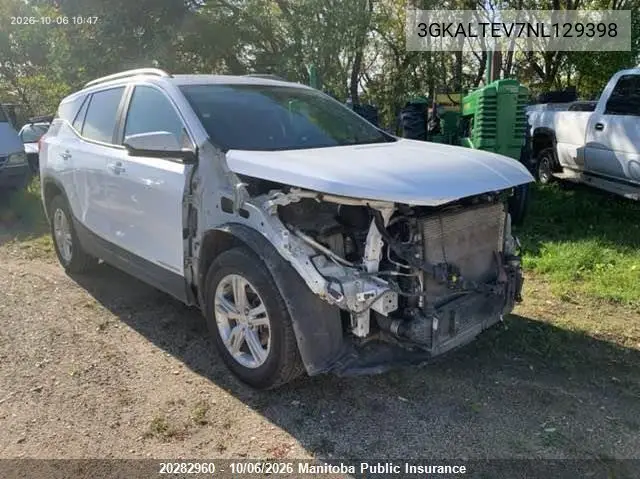 GMC TERRAIN 2022, VIN 3GKALTEV7NL129398
