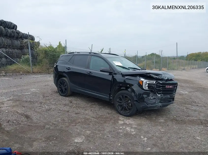 GMC TERRAIN 2022, VIN 3GKALMEVXNL206335