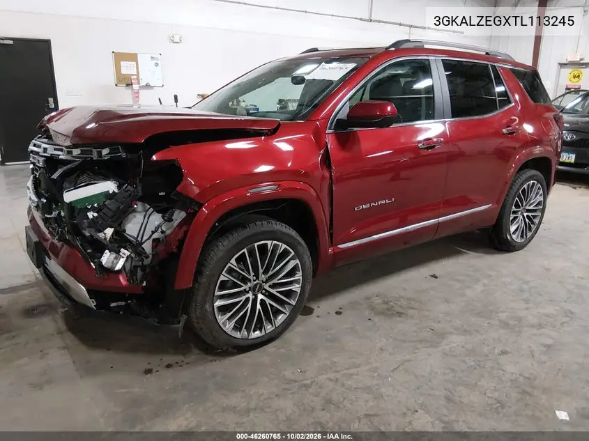 2026 GMC TERRAIN VIN 3GKALZEGXTL113245 — фото 2