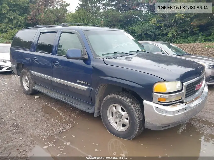 GMC YUKON 2001, VIN 1GKFK16TX1J308904