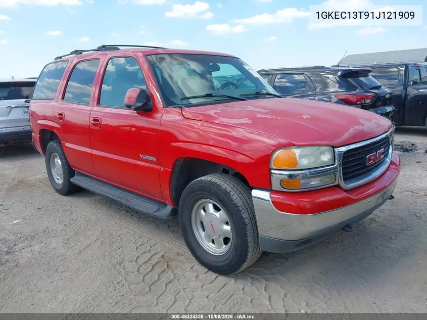 GMC YUKON 2001, VIN 1GKEC13T91J121909
