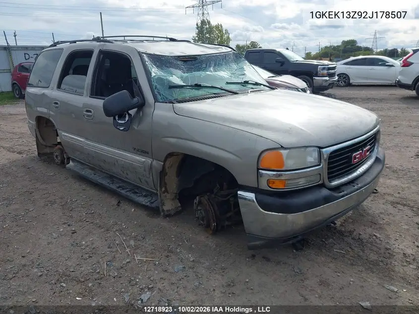 GMC YUKON 2002, VIN 1GKEK13Z92J178507