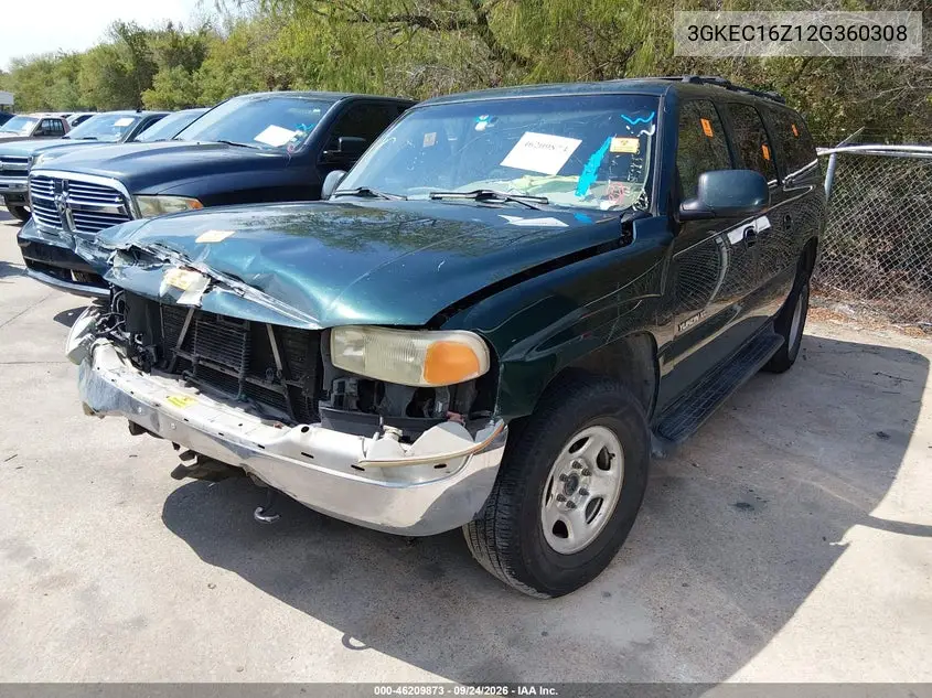 2002 GMC YUKON VIN 3GKEC16Z12G360308 — фото 2