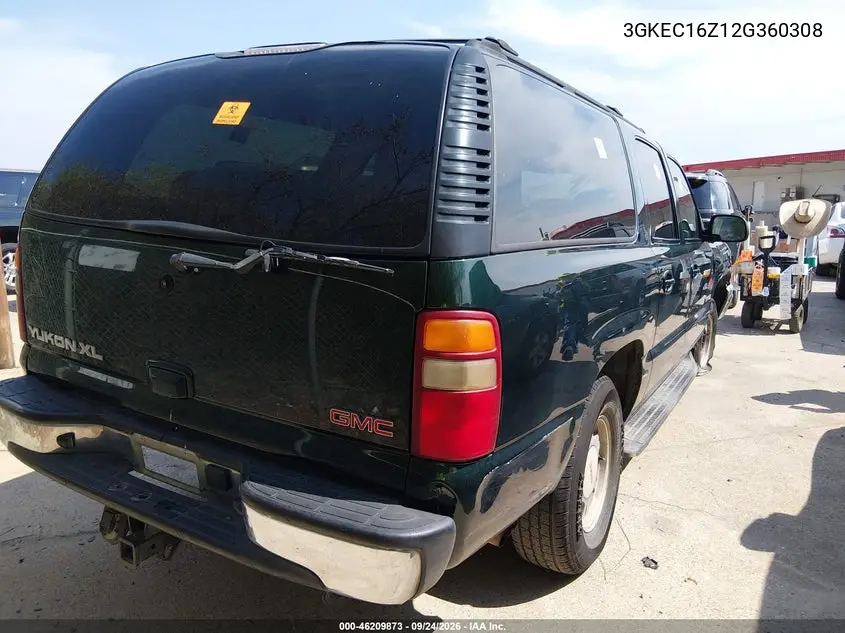 2002 GMC YUKON VIN 3GKEC16Z12G360308 — фото 4