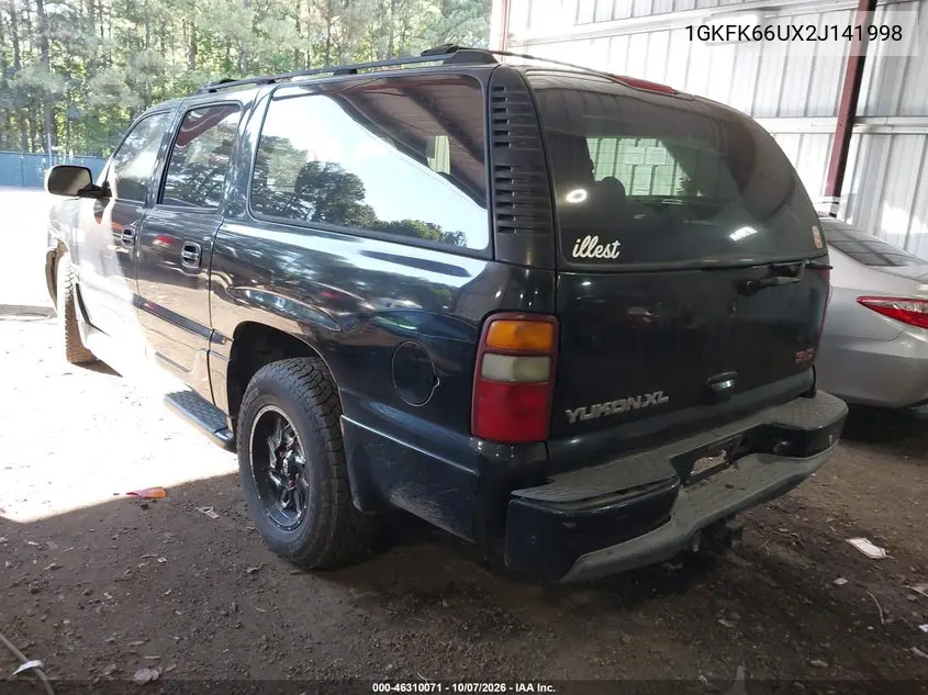 2002 GMC YUKON VIN 1GKFK66UX2J141998 — фото 3