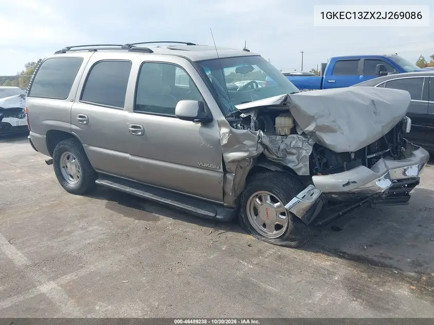 GMC YUKON 2002, VIN 1GKEC13ZX2J269086