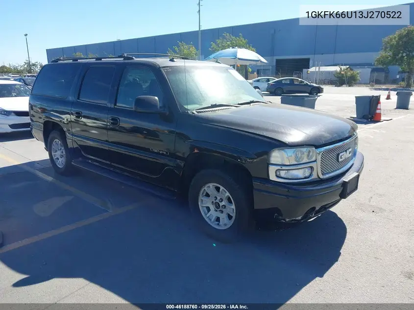 GMC YUKON 2003, VIN 1GKFK66U13J270522