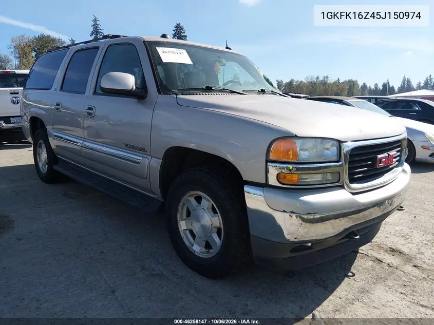 GMC YUKON 2005, VIN 1GKFK16Z45J150974