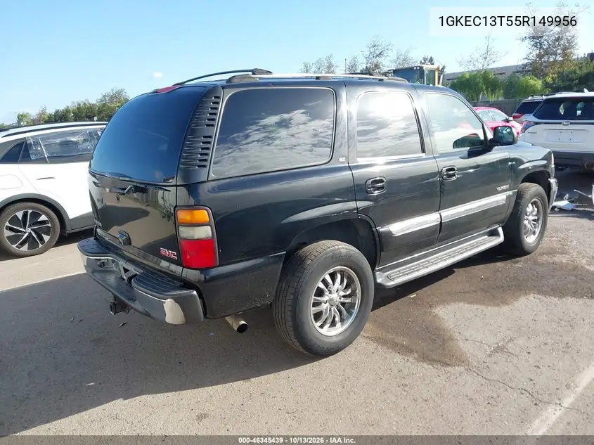 2005 GMC YUKON VIN 1GKEC13T55R149956 — фото 4