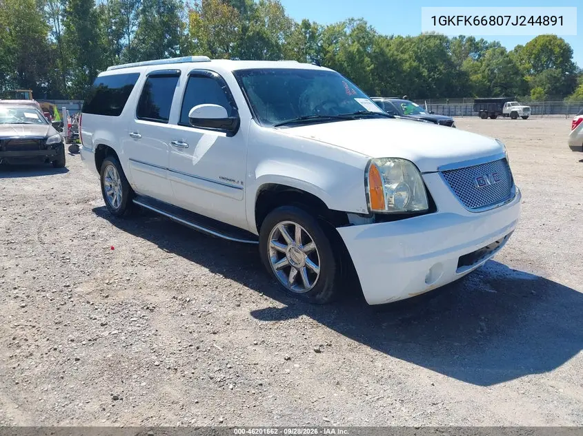 GMC YUKON 2007, VIN 1GKFK66807J244891