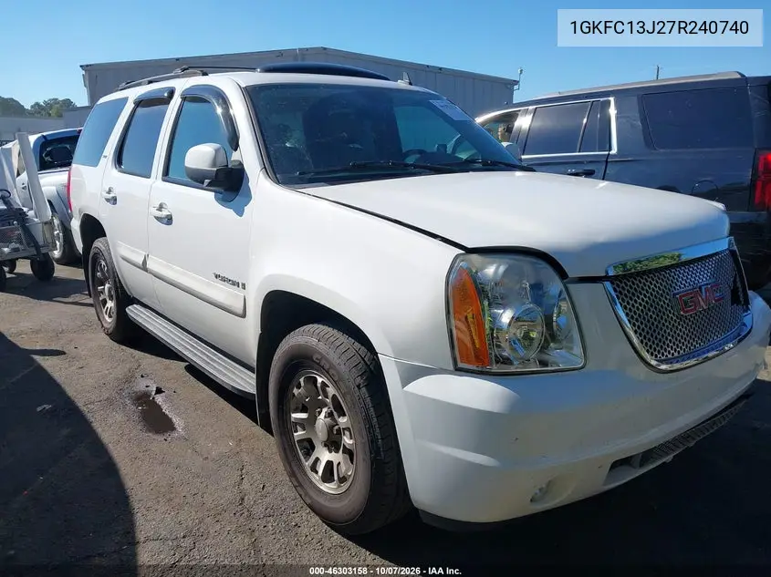 GMC YUKON 2007, VIN 1GKFC13J27R240740