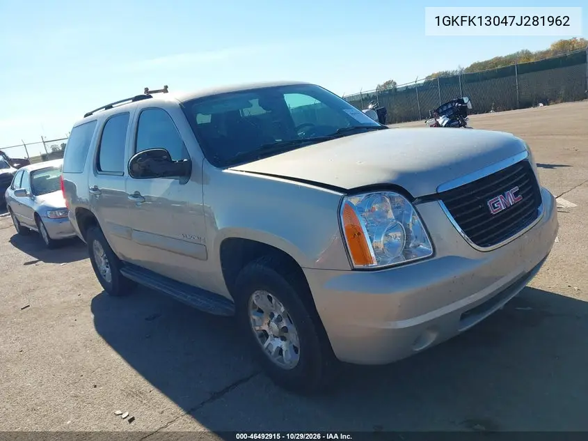 GMC YUKON 2007, VIN 1GKFK13047J281962