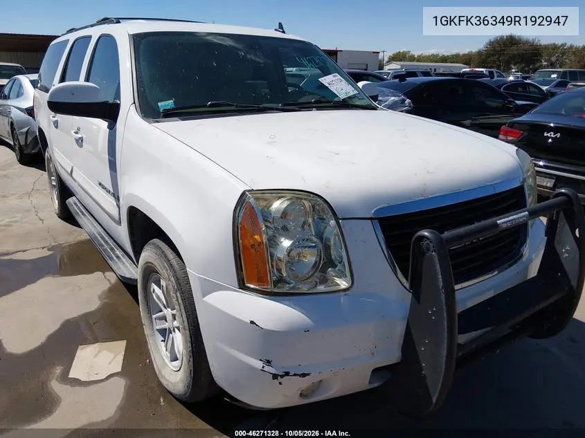 GMC YUKON 2009, VIN 1GKFK36349R192947