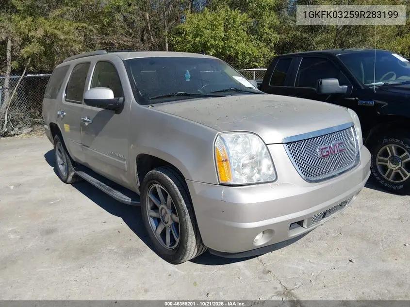 GMC YUKON 2009, VIN 1GKFK03259R283199
